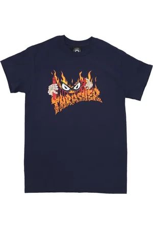 Thrasher Koszulki, Mężczyzna, Niebieski, S, Navy Męski T-shirt Neckface