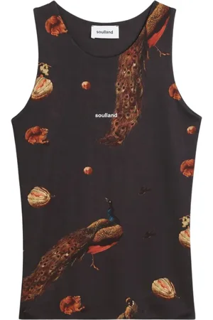 Soulland Koszulki, Kobieta, Wielobarwność, 2XS/XS, Poliester, TOP