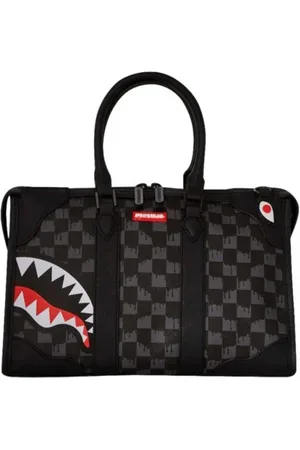 Sprayground Torebki, unisex, Czarny, ONE SIZE, Skóra, Drip Check Mini Torba Duffle