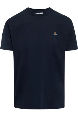 Vivienne Westwood Koszulki, Kobieta, Niebieski, M, Multi Orb Navy T-Shirt