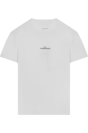 Maison Margiela Koszulki, Mężczyzna, Biały, S, T-shirt z krótkim rękawem i okrągłym dekoltem