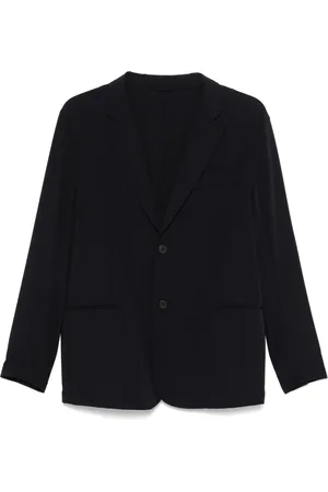 Emporio Armani Kurtki, Mężczyzna, Niebieski, 2XL, Kurtka stretch z zewnętrznymi kieszeniami