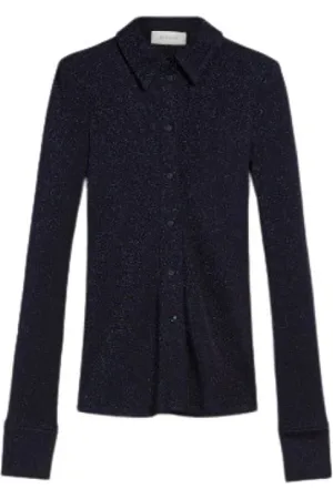 Sportmax Bluzki, Kobieta, Czarny, S, Stylowa koszula