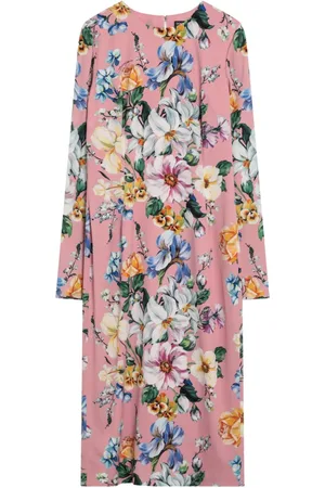 Dolce & Gabbana Sukienki, Kobieta, Wielobarwność, S, Elegancka Długa Sukienka dla Kobiet