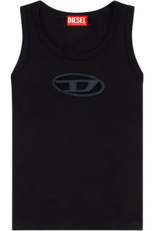 Diesel Koszulki, Kobieta, Czarny, L, Bawełna, T-Lynys-Od Tank Top