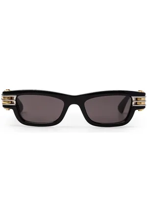 Bottega Veneta Akcesoria, Kobieta, Czarny, ONE SIZE, Czarne okulary przeciwsłoneczne z octanu