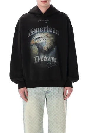 MISBHV Bluzy, Mężczyzna, Czarny, M, Czarna Dzianina American Dream Hoody