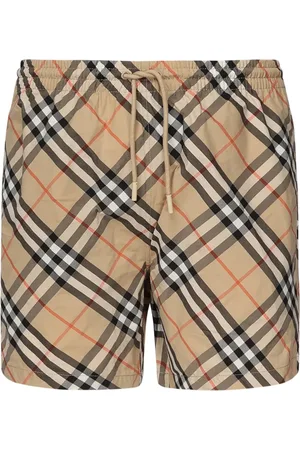Burberry Szorty, Mężczyzna, Beżowy, M, Szorty Casualowe w Kratę