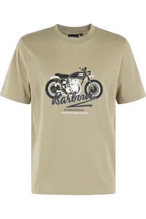 Barbour Koszulki, Mężczyzna, Zielony, L, Graficzny T-shirt Stonebridge Zielony Oliwkowy