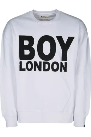 Boy London Bluzy, Kobieta, Biały, L, Modne bluzy dla stylowego wyglądu