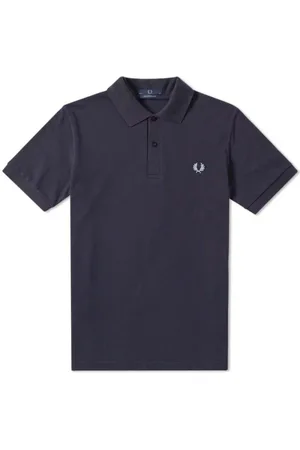 Fred Perry Koszulki, Mężczyzna, Niebieski, 4XS, Bawełna, Oryginalna gładka koszulka polo Navy Ice