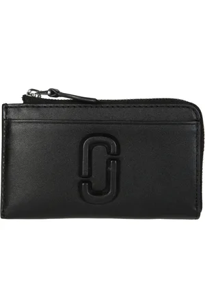 Marc Jacobs Akcesoria, Kobieta, Czarny, ONE SIZE, Skóra, Stylowy portfel Multi Wallet z górnym zamkiem