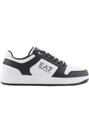 EA7 Buty, Mężczyzna, Czarny, 45 1/3 EU, Czarne Buty Skate z Kontrastowymi Szczegółami