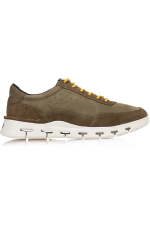 Clarks Buty, Mężczyzna, Zielony, 42 EU, Skóra, Nature X One Sneaker