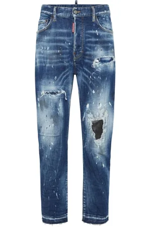 Dsquared2 Jeansy, Mężczyzna, Niebieski, M, Denim, Klasyczne Jeansyy Denimowe