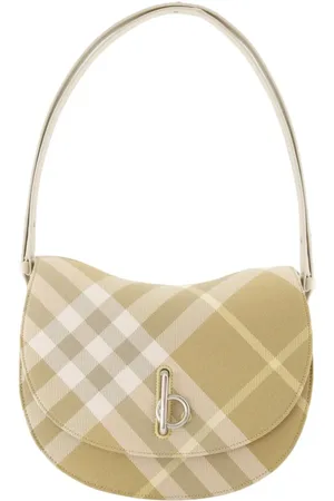 Burberry Torebki, Kobieta, Beżowy, ONE SIZE, Wełna, Torebka Vintage Check Wool Rocking Horse