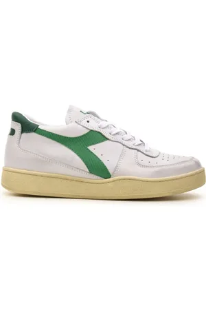Diadora Buty, Mężczyzna, Zielony, 37 EU, Skóra, Używane Sneakersy Niskie Basket