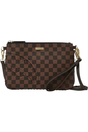 Sprayground Torebki, Kobieta, brązowy, ONE SIZE, Torebka Kopertówka Embossed Check Core