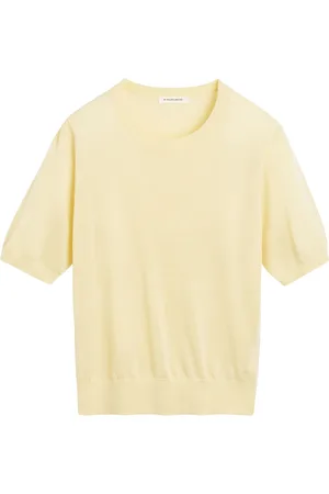 By Malene Birger Swetry, Kobieta, Żółty, M, Skóra, Elegancka skórzana torba