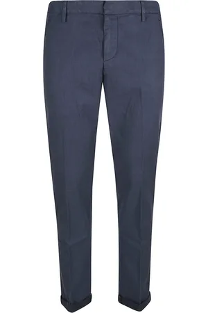 Dondup Spodnie, Mężczyzna, Niebieski, W34, Spodnie Slim Fit Casual