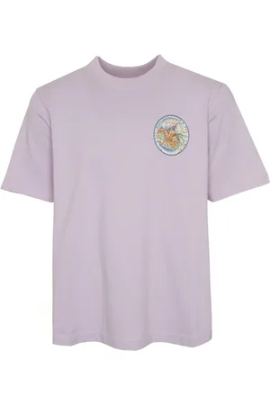 Casablanca Koszulki, Mężczyzna, Fioletowy, 2XL, Bawełna, Koszulka z nadrukiem Elemental