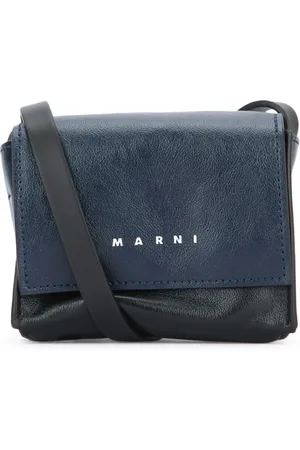 Marni Torebki, Mężczyzna, Niebieski, ONE SIZE, Skóra, Stylowa skórzana torba do noszenia na co dzień