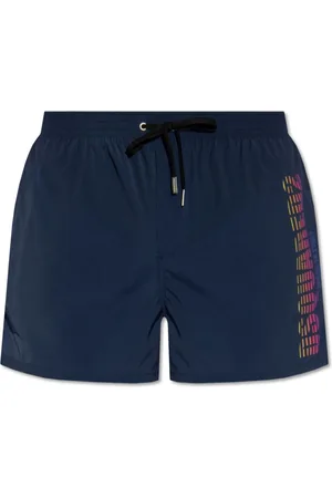 Dsquared2 Stroje kąpielowe, Mężczyzna, Niebieski, S, Poliester, Granatowy strój kąpielowy