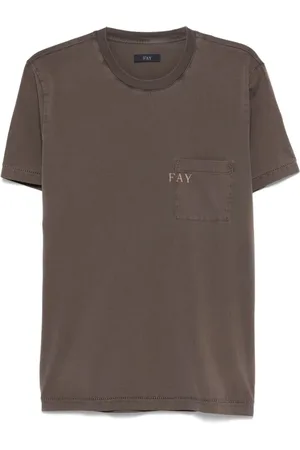FAY Koszulki, Mężczyzna, brązowy, M, Bawełna, Zestaw T-Shirt & Polo