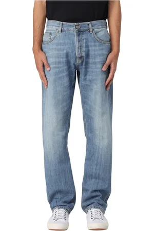 Dondup Jeansy, Mężczyzna, Niebieski, W30, Denim, Slim Fit Denim Jeansy