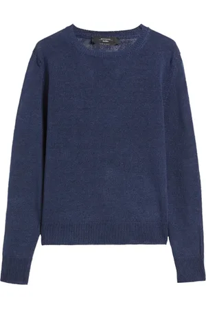 Max Mara Swetry, Kobieta, Niebieski, S, Len, Linen Pullover