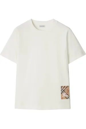 Burberry Koszulki, Kobieta, Biały, XS, Chalk Jwear T-Shirt