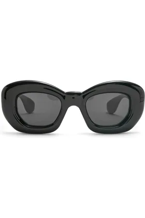 Loewe Akcesoria, Kobieta, Czarny, ONE SIZE, Wyraziste czarne okulary przeciwsłoneczne typu kocie oko