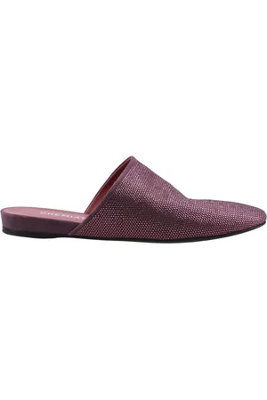 Premiata Buty, Kobieta, Fioletowy, 40 EU, Sabot z kryształkami i wewnętrzną koturną
