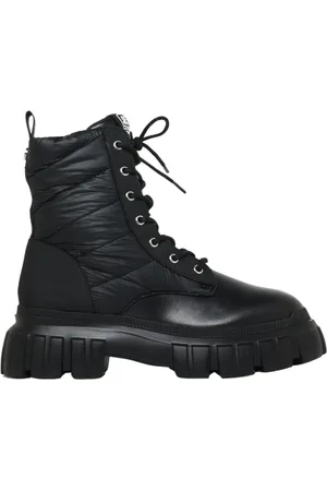 Steve Madden Buty, Kobieta, Czarny, 36 1/2 EU, Poliester, Stivaletto Kombat Nero - Sznurowane Botki