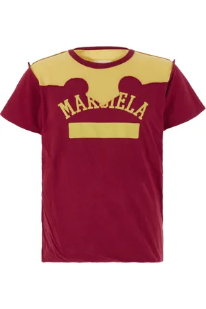 Maison Margiela Koszulki, Mężczyzna, Czerwony, S, Bawełna, Casualowa bawełniana koszulka
