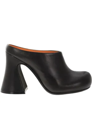 Marni Buty, Kobieta, Czarny, 36 EU, Skóra, Czarne sandały na wysokim obcasie