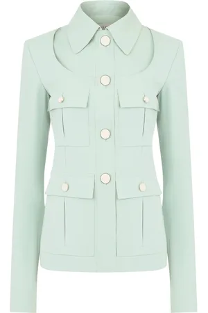 Nina Ricci Kurtki, Kobieta, Zielony, 4XL, Bawełna, Saharienne Jacket