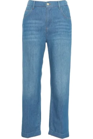 Kaos Jeansy, Kobieta, Niebieski, W29, Bawełna, Niebieskie Jeansyy Straight Leg