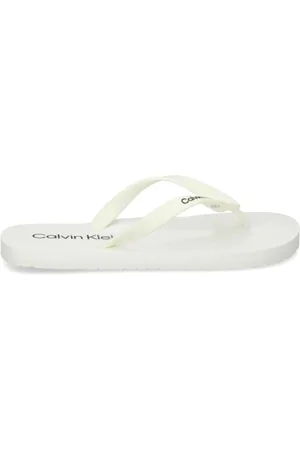 Calvin Klein Buty, Kobieta, Biały, 44 EU, Gumowe Klapki