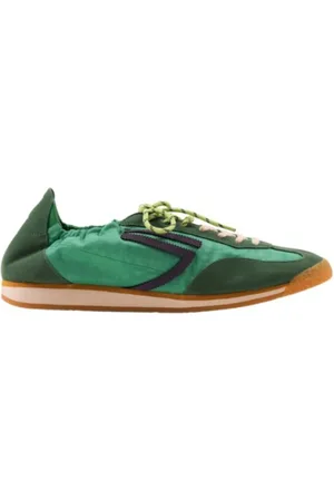 Puraai Buty, Kobieta, Zielony, 43 EU, Nylon, Zielone Sneakersy Panther Basil Eko