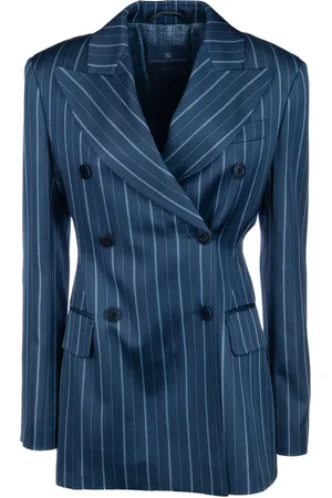 ERMANNO SCERVINO Kurtki, Kobieta, Niebieski, S, Żakiet Blazer