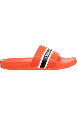 Emporio Armani Buty, Mężczyzna, Pomarańczowy, 43 EU, Multikolorowe Klapki