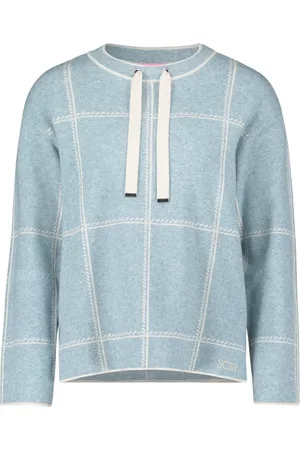 Betty Barclay Swetry, Kobieta, Zielony, 2XL, Kraciasty Sweter Zimny i Swobodny