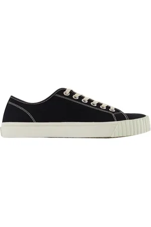 Maison Margiela Buty, Mężczyzna, Czarny, 42 EU, Bawełna, Canvas Tabi Sneakers