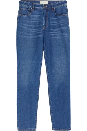 Max Mara Jeansy, Kobieta, Niebieski, M, Bawełna, Jeansyy Straight