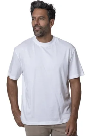 ELEVENTY Koszulki, Mężczyzna, Biały, L, Bawełna, Biały T-shirt z krótkim rękawem i okrągłym dekoltem