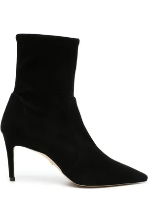 Stuart Weitzman Buty, Kobieta, Czarny, 35 EU, Skóra, Botki na obcasie Stuart 75