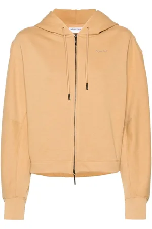 Calvin Klein Bluzy, Kobieta, brązowy, M, Bawełna, Brązowa bluza dresowa