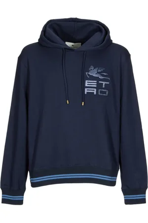 Etro Bluzy, Mężczyzna, Niebieski, S, Hoodie