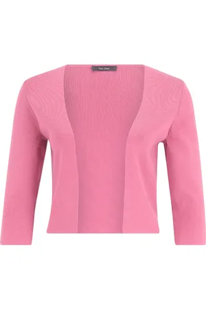 Vera Mont Swetry, Kobieta, Różowy, XL, Długi Rękaw Sweter Bolero